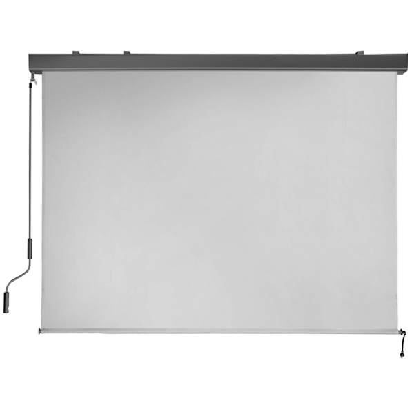 Vertikalmarkis Eloise med 2 väggfästen - 140 x 250 cm, ljusgrå Ljusgrå