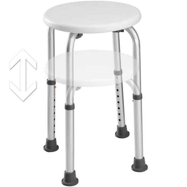 tectake Duschpall rund Vit