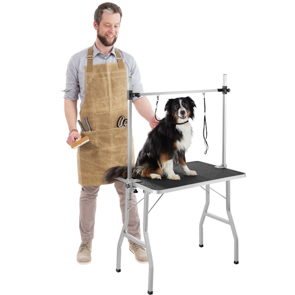 tectake Trimbord med koppel Silver