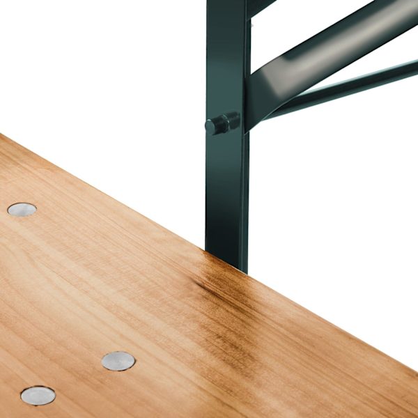 tectake Bord- och bänkset, 3-delad, hopfällbar Brun