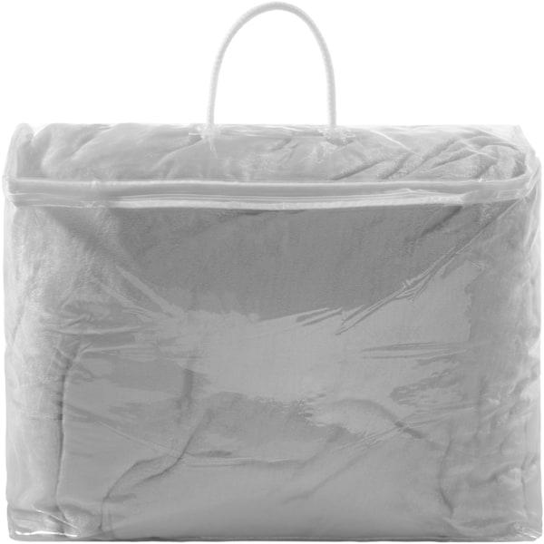 tectake 2 filtar polyester 220x240 cm grå