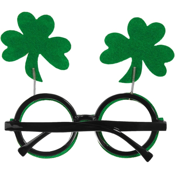 tectake St. Patrick’s Day roliga glasögon med klöver Grön