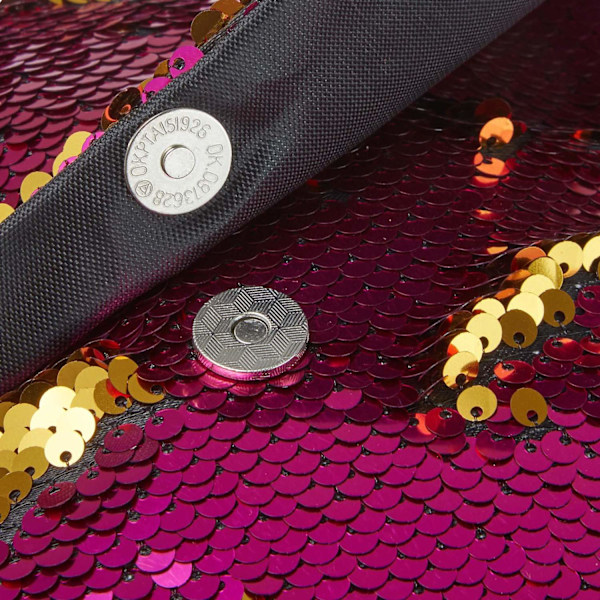 tectake handväska med paljetter Rosa