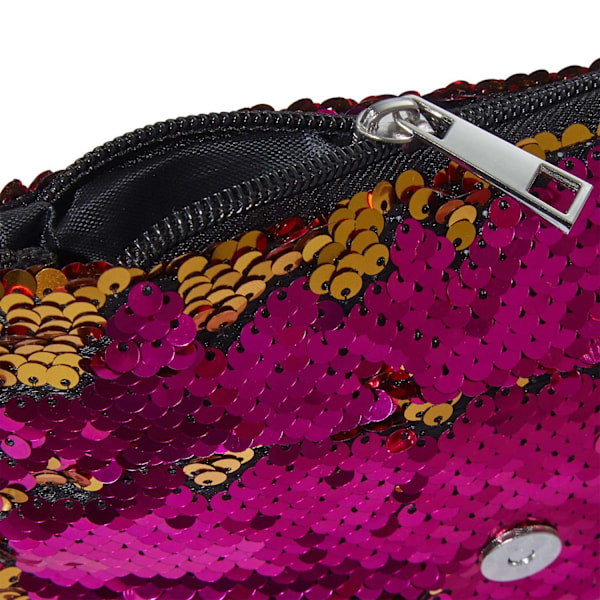 tectake handväska med paljetter Rosa