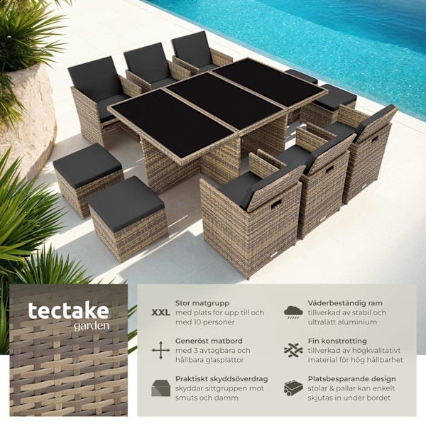 tectake Matgrupp New York i konstrotting Natur