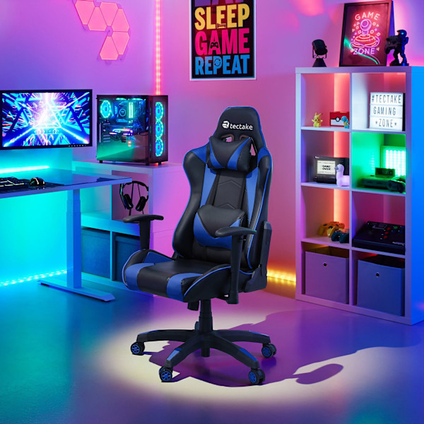 tectake Premium Gamingstol Twink Svart