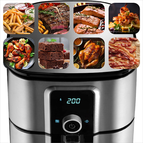 tectake Airfryer Ben 10.2 L Silver