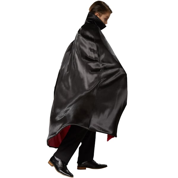tectake Maskeraddräkt för barn Elegant vampyrcape - 116 cm Röd