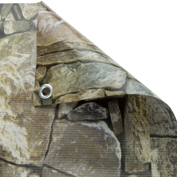 tectake Balkongskydd med metallförstärkta öglor, version 1 -  75 Stonegrey