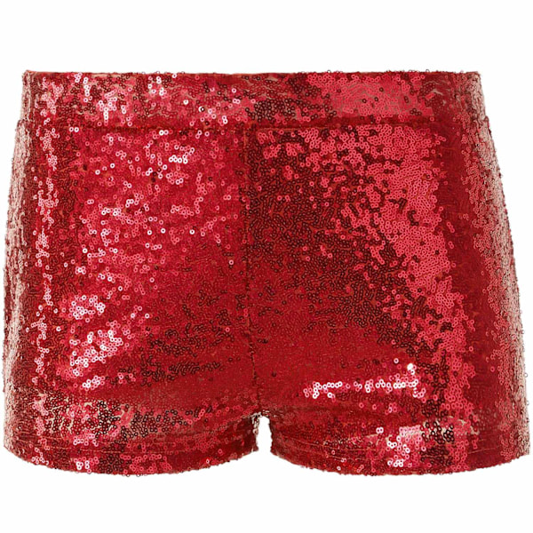 tectake Paljett-Shortsen röd Red L