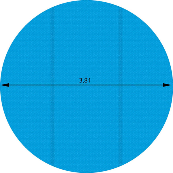 tectake Poolskydd runt - Ø 381 cm Blå