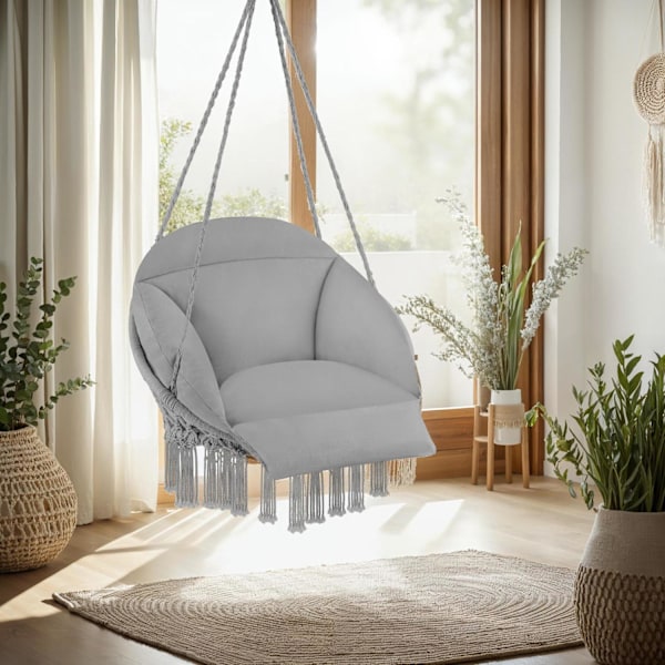 tectake Hängstol Samira grå
