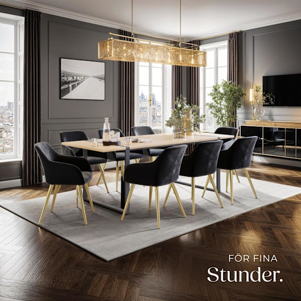 tectake Karmstol Marilyn i guld -  per styck Guld