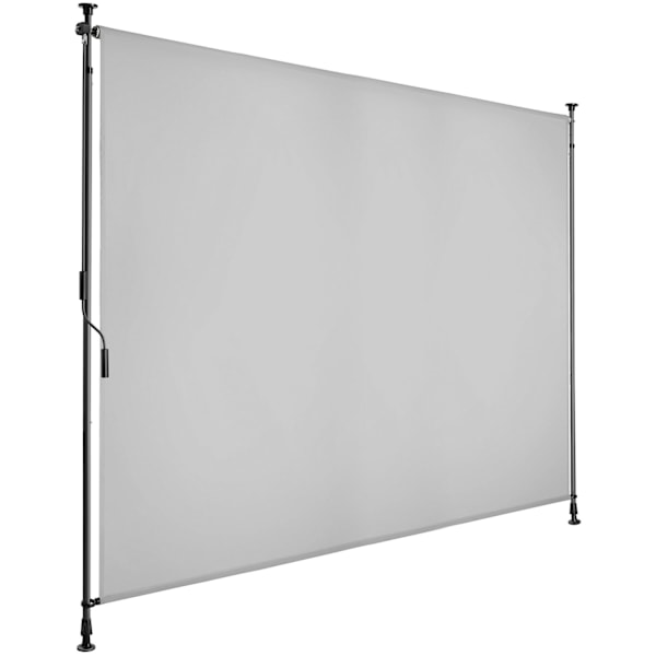Markis Taija med handvev - 200 x 310 cm, ljusgrå Ljusgrå