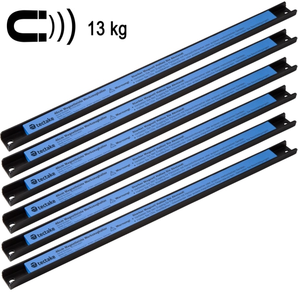 tectake Magnetlister för verktyg  46cm - 6 Blå