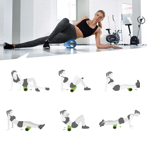 tectake Foam roller Blå