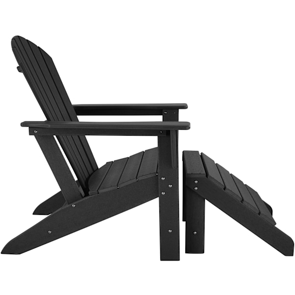 tectake Fotpall Svart