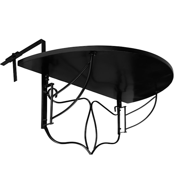 tectake Hängande balkongbord med vikbart mosaikmönster 75x65x62cm Vit