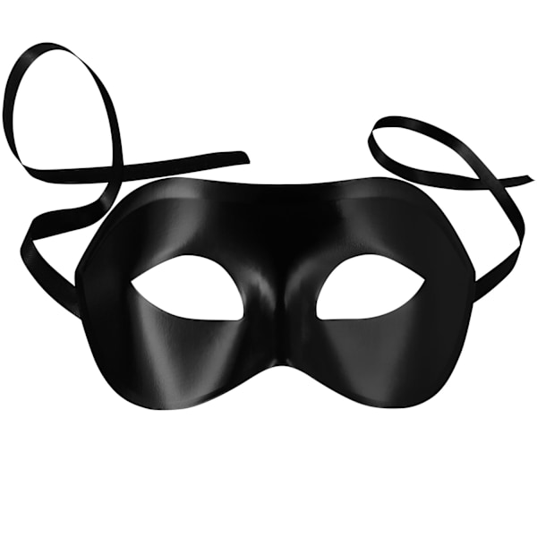 tectake Venetiansk mask, enfärgad ögonmask för maskerad Svart