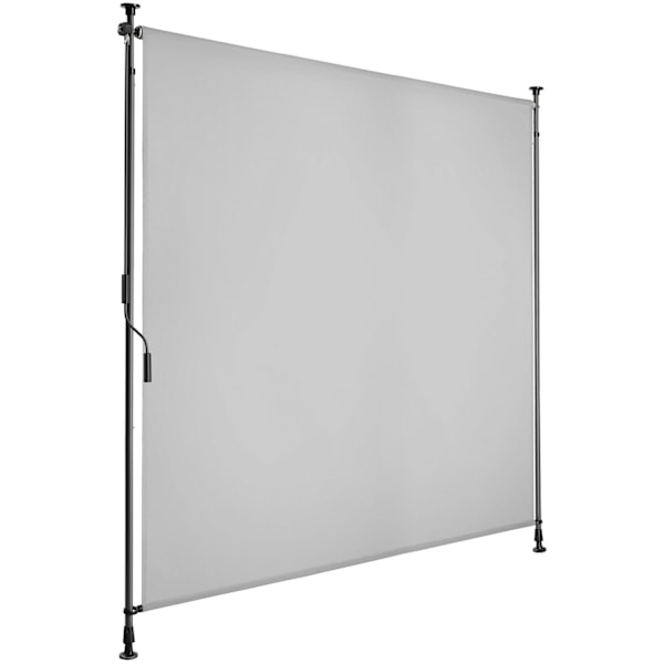 Markis Taija med handvev - 150 x 310 cm, ljusgrå Ljusgrå