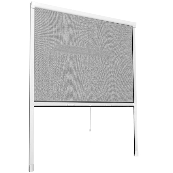 tectake Insektsnät rullgardin - 130 x 160 cm Vit