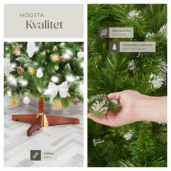 tectake Julgran konstgjord Blitzen, 180 cm, sprutgjutna granbarr Grön