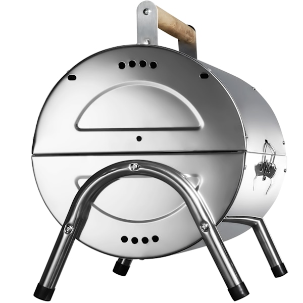 tectake Kolgrill i rostfritt stål Silver