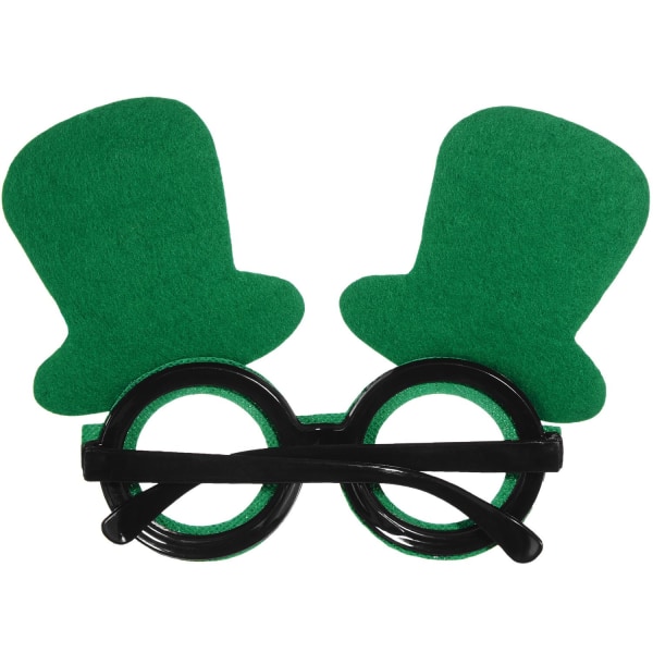 tectake St. Patrick’s Day roliga glasögon med cylinderhattar Grön