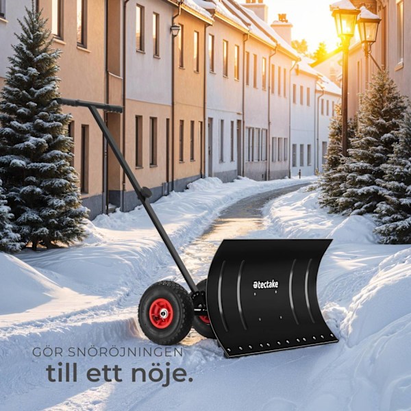 tectake Snöskyffel Muttler med mönstrade luftdäck Silver