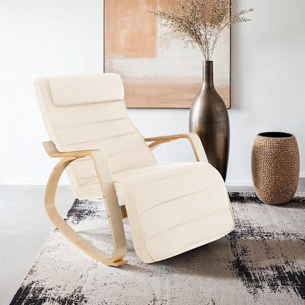 tectake Gungstol, fåtölj Onda Beige