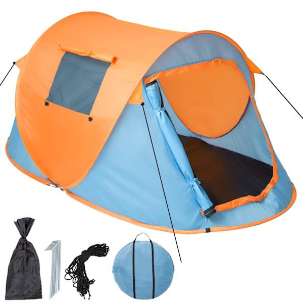 tectake Pop-up tält, insektsskydd Orange
