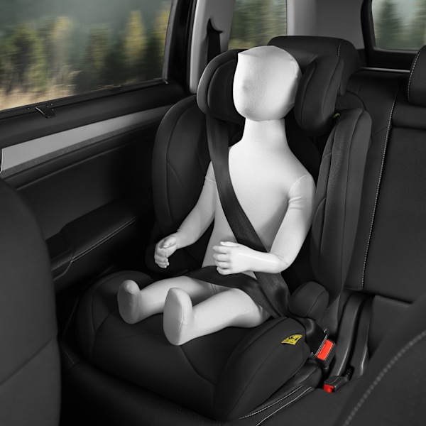 tectake Bilbarnstol Levi, i-Size-godkänd, med ISOFIX Svart