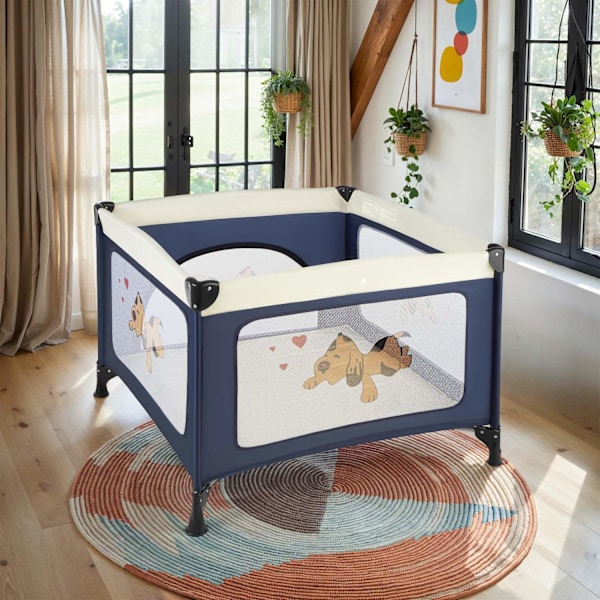 tectake Lekhage Tommy Junior 105x105x78cm Blå