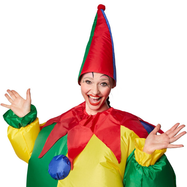 tectake Uppblåsbar dräkt Clown multifärg