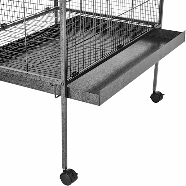 tectake Fågelbur 168cm hög Grafitgrå