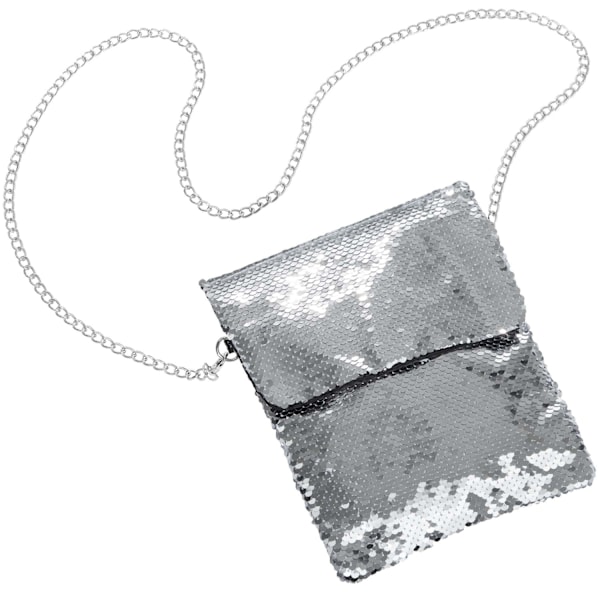 tectake handväska med paljetter Silver