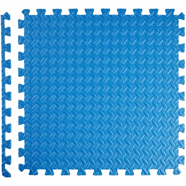 tectake Träningsmatta 12-pack Blå