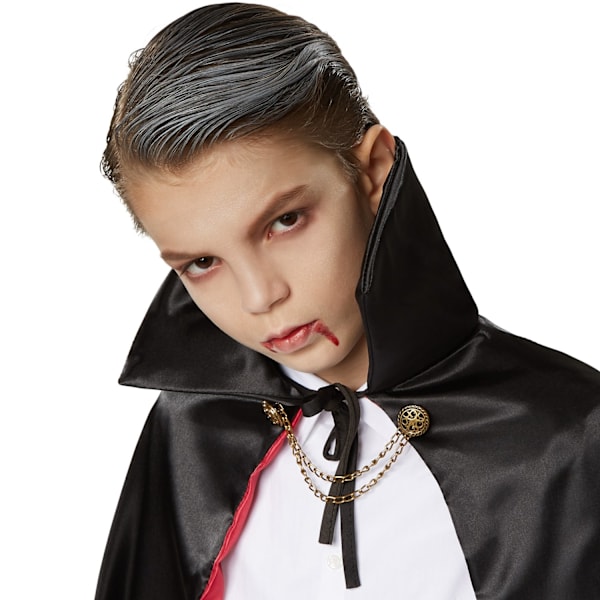 tectake Maskeraddräkt för barn Elegant vampyrcape - 116 cm Röd