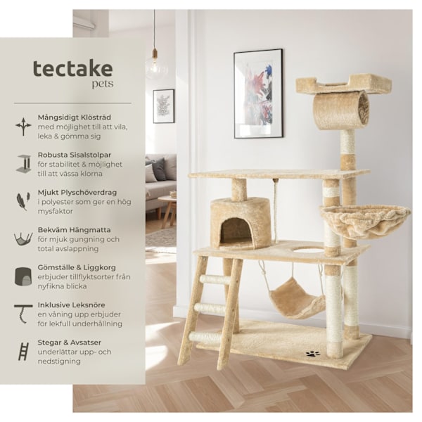 tectake Katt klösträd, Martin Beige