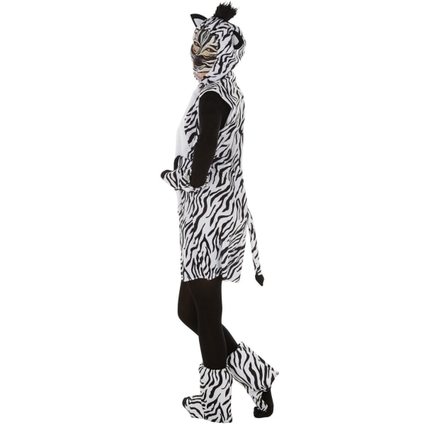 tectake Maskeraddräkt Zebra White XL