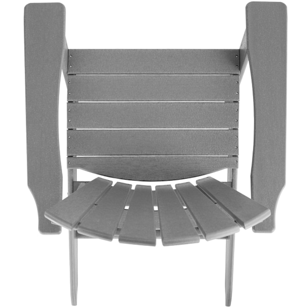 tectake Trädgårdsstol i Adirondack design Ljusgrå