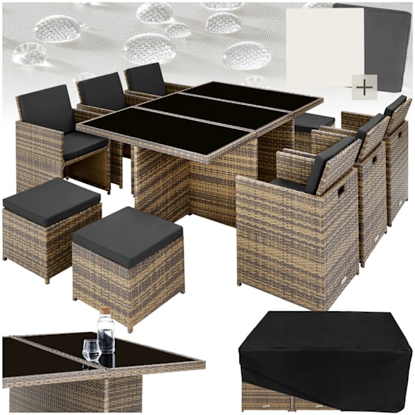 tectake Matgrupp New York i konstrotting Natur