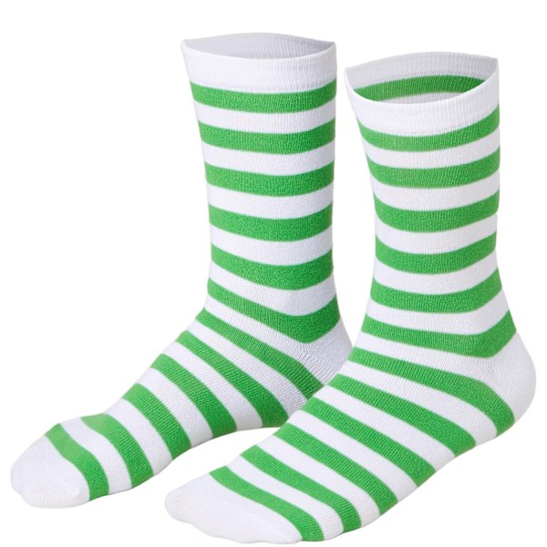 tectake Julsockor randiga vitt-grönt Green 43-46