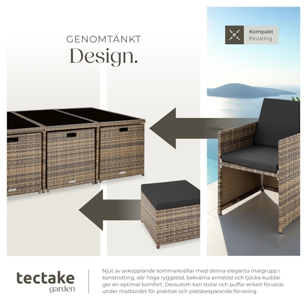 tectake Matgrupp New York i konstrotting Natur