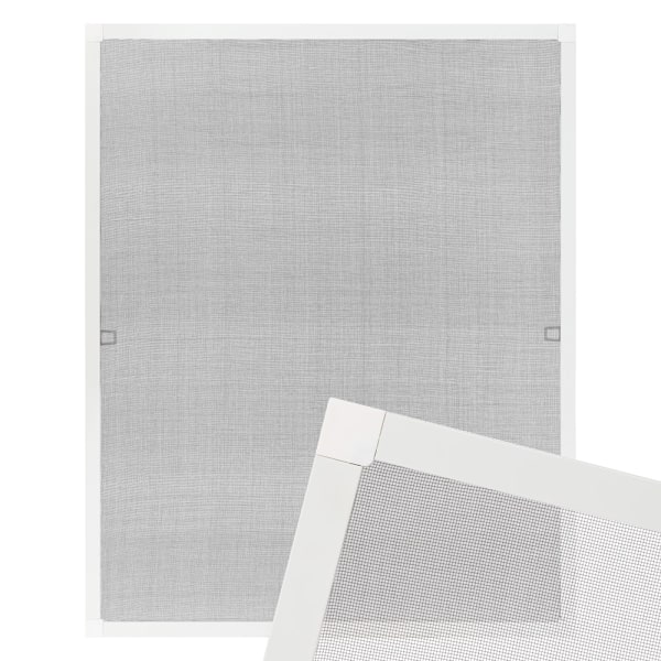 tectake Insektsnät för fönster - 120 x 140 cm Vit