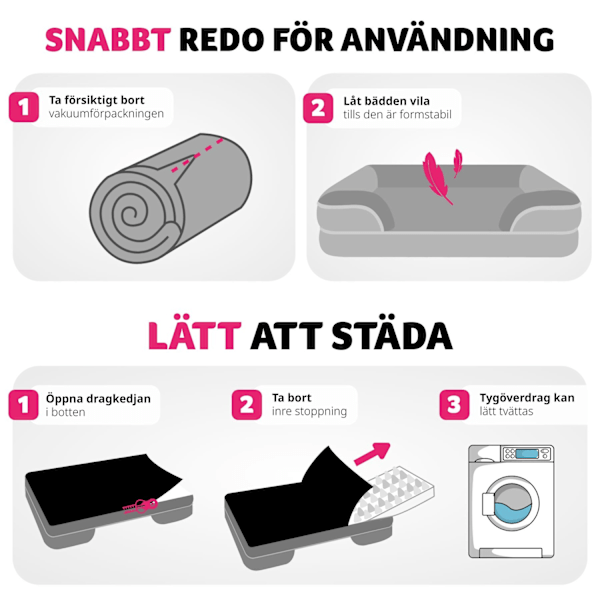 tectake Ortopedisk hundbädd Kimba med hög kant - XL (112 x 85 x 18 cm) grå