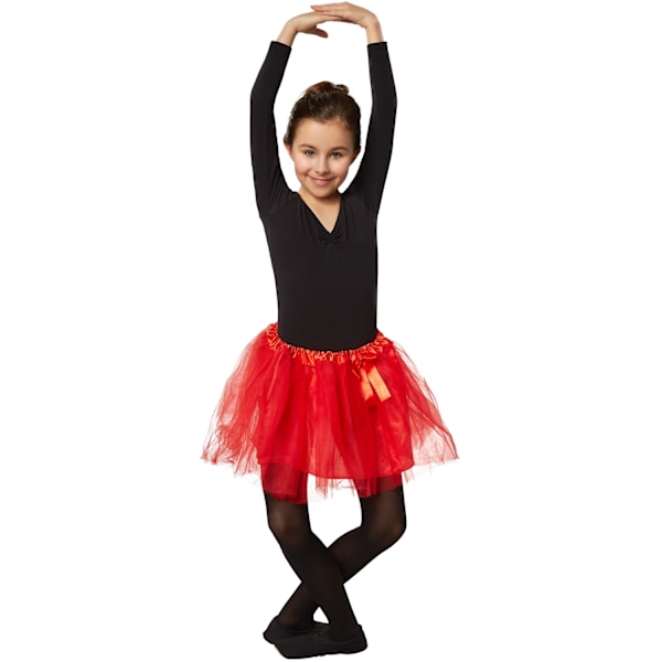 tectake Barn-ballerinakjol röd Red 116 (5-6y)