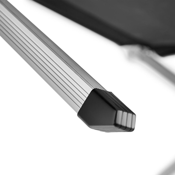 tectake 2 tältsängar i aluminium, hopfällbara Svart