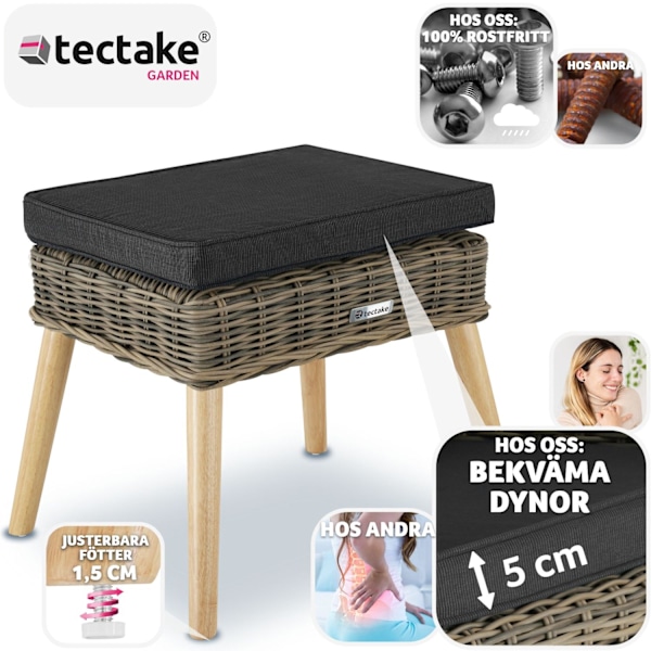 tectake Pall i rotting Vibo 150 kg Natur