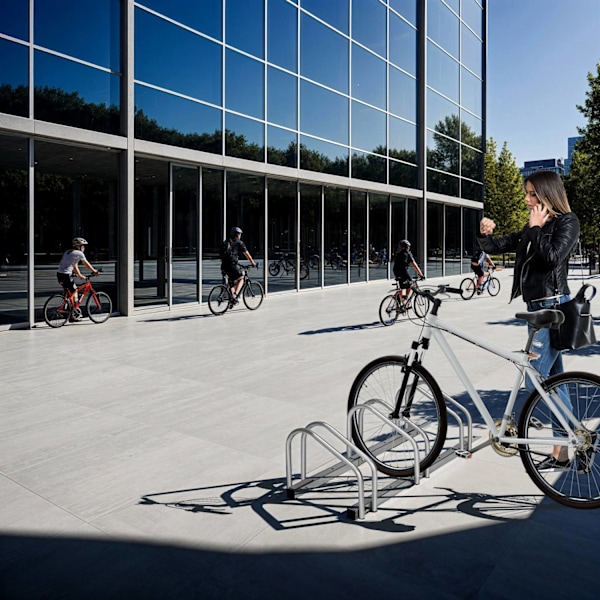 tectake Cykelställ - 3 Silver